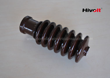 IEC ฉนวนกันความร้อนฉนวนกันความร้อนมาตรฐาน ISO สำหรับตัวจับกระชาก 20KV สีน้ำตาลไม่มีหน้าแปลน